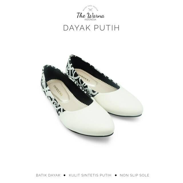 Sepatu Wanita The Warna Dayak Putih
