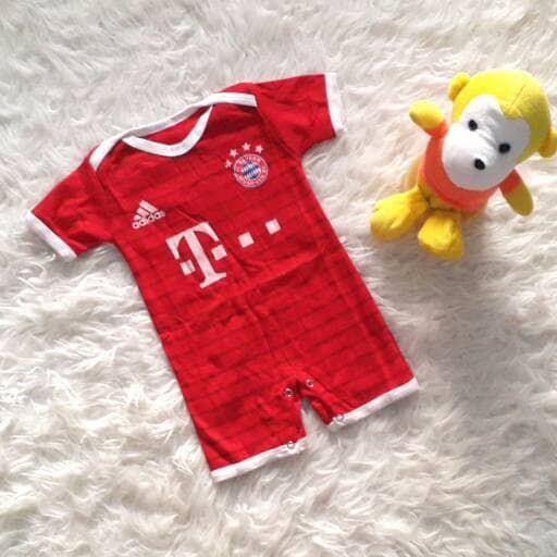 Baju Bola Bayi Romper Jumper Jersey Klub Bola FC Bayern Munchen