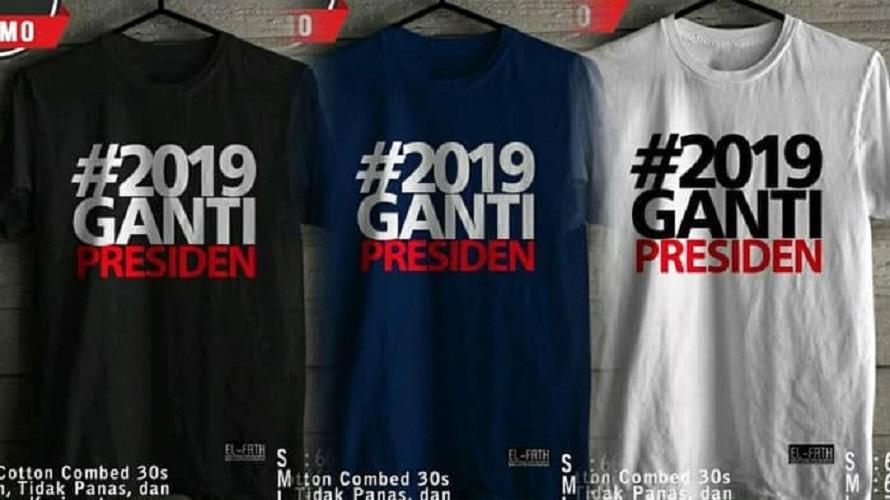 kaos ganti presiden 2019 / #gantipresiden2019