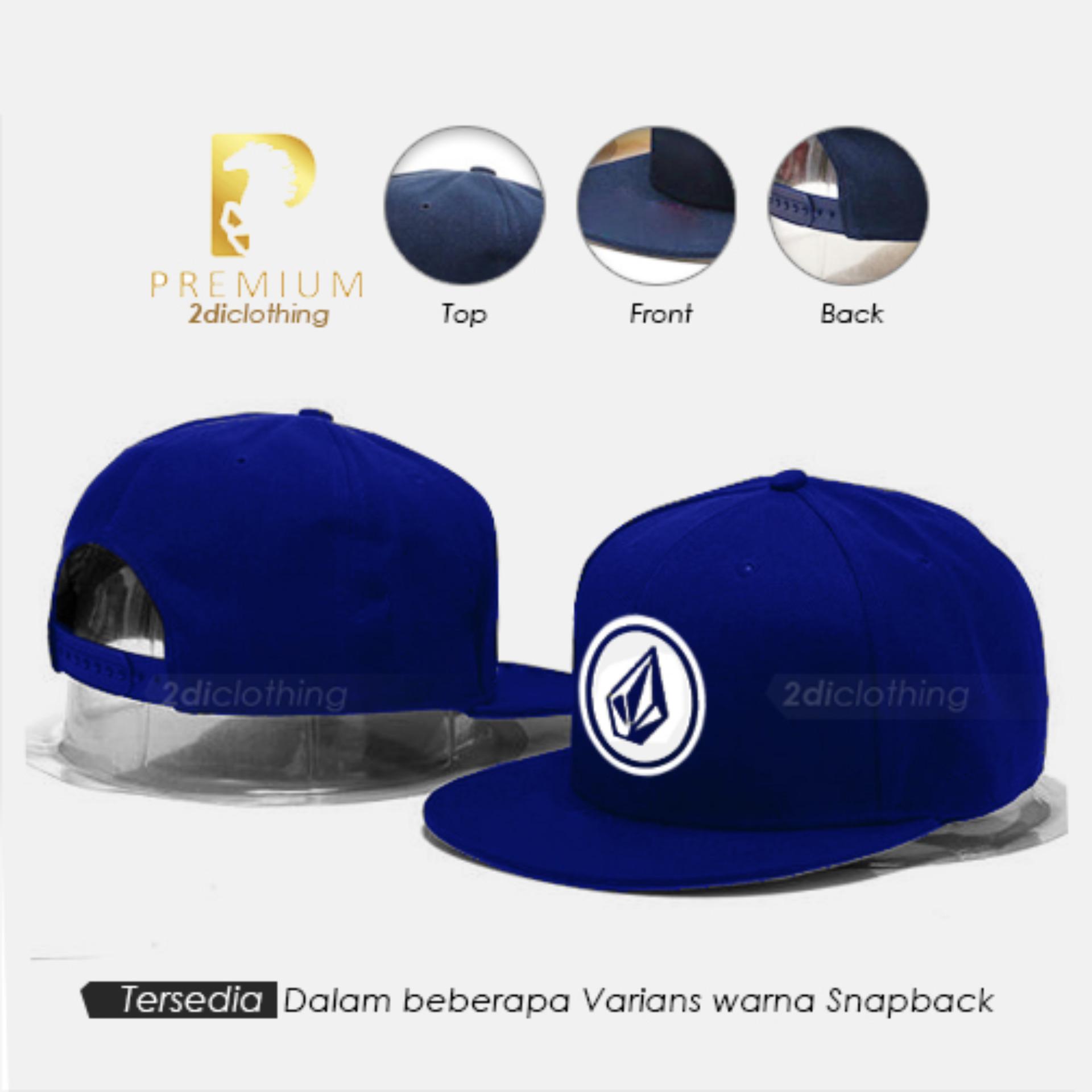 Topi distro snapback VOLCOM Blue premium