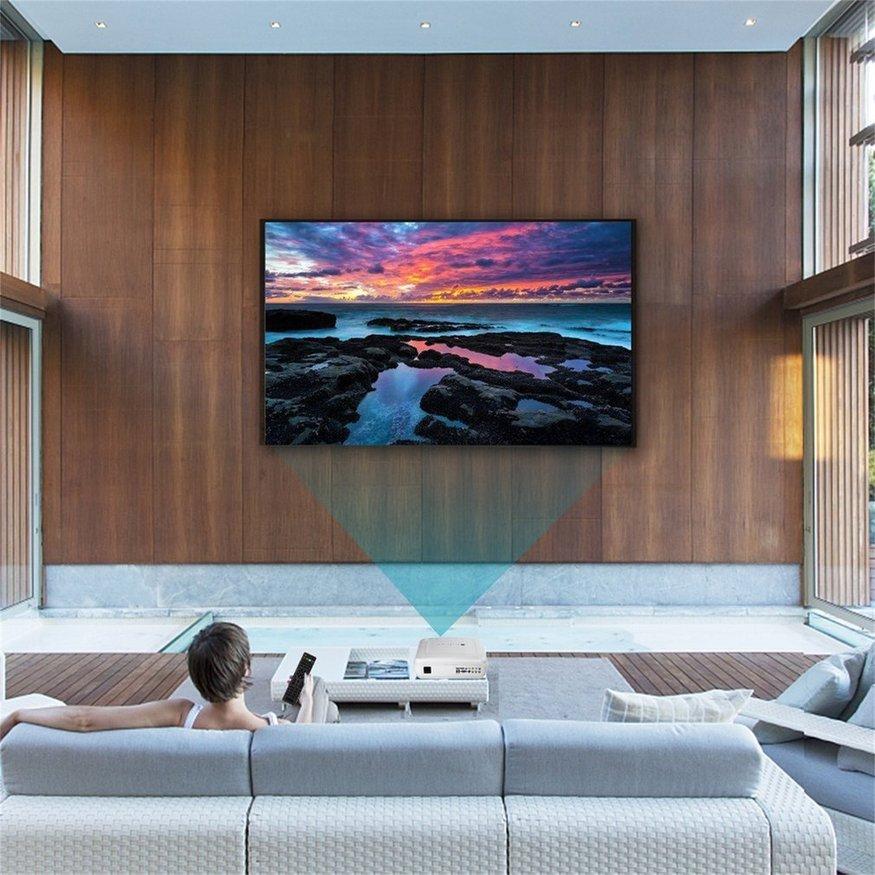 LESHP Remote Control 720P LCD Projector Portable Video Multimedia Home Cinema