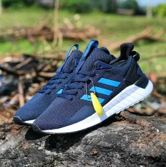 adidas questar ride navy blue sepatu olahraga original
