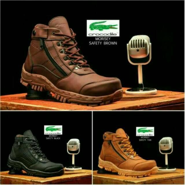 Sepatu Boots Safety Crocodile Morisey Boot Murah Resleting Lacoste Nike Casual Adidas Sneakers Murah