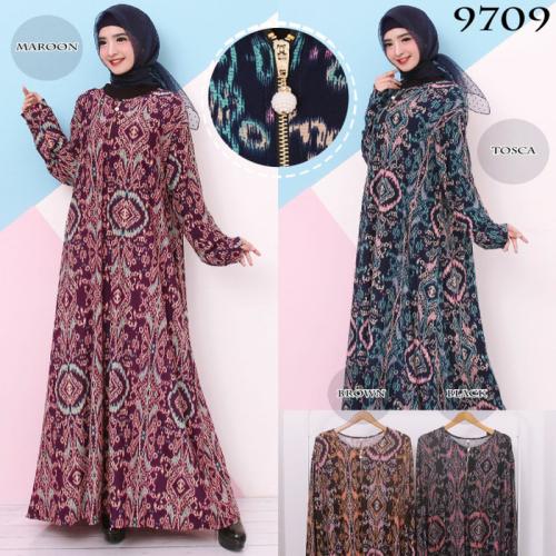 GAMIS GOOD QUALITY Gamis Busui Jumbo Jersey Korea 5L dan 6L 9708 / 9709