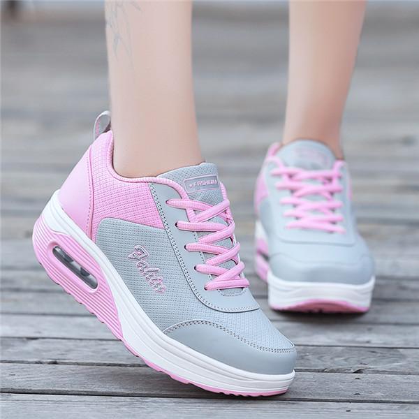 Busana Santai Wanita Dia Kets Sepatu Olahraga Sepatu Lari Sepatu Berjalan Hitam