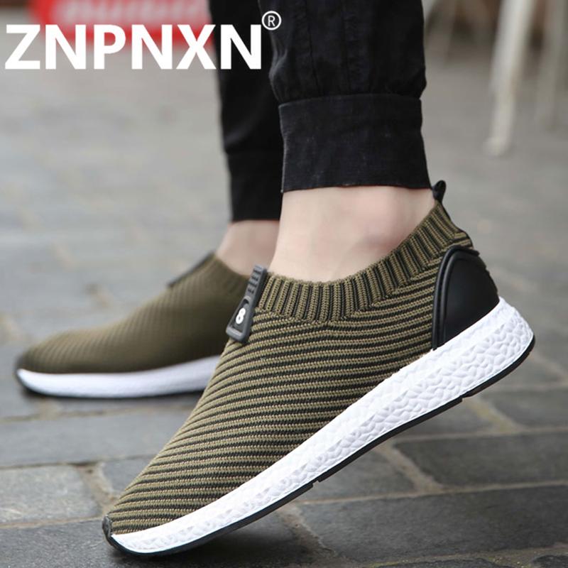 ZNPNXN KAUS Menjalankan Sepatu For Pria Mesh Bernapas Olahraga Sepatu Sneakers Pria English. Cahaya Sepatu Olahraga