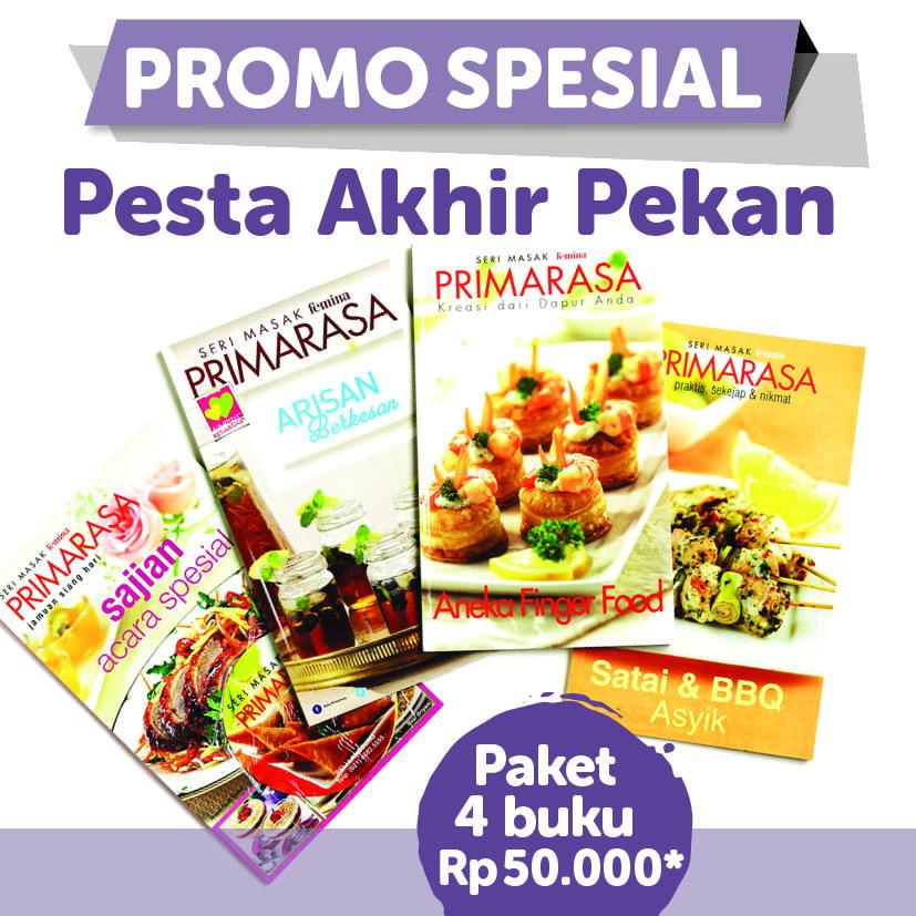 Paket Seri Masak Femina Primarasa 4 Buku Pesta Akhir Tahun