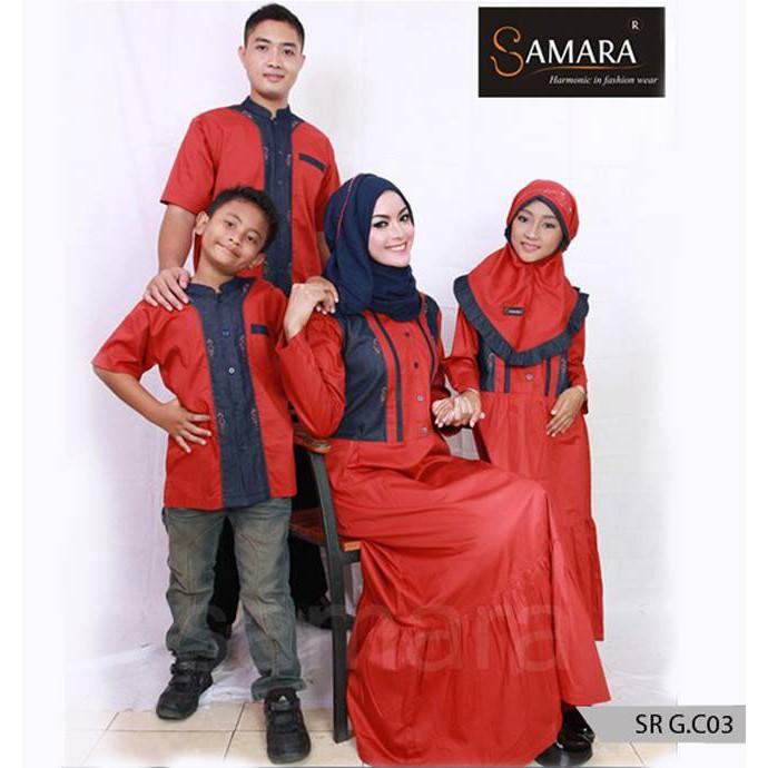 Sarimbit Keluarga Couple Muslim Branded Samara SR.C03 Koko Anak No.8, 10