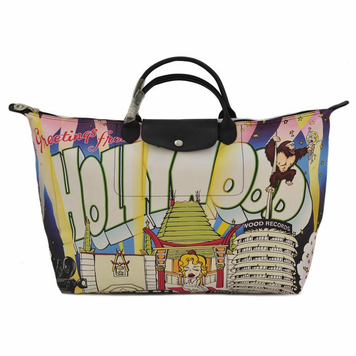 LONGCHAMP LE PLIAGE X JEREMY SCOTT TOTE TRAVEL BAG - GREETNGS HOLLYWOO