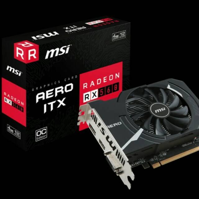 MSI RADEON RX560 4GB DDR5 AERO ITX 4G OC