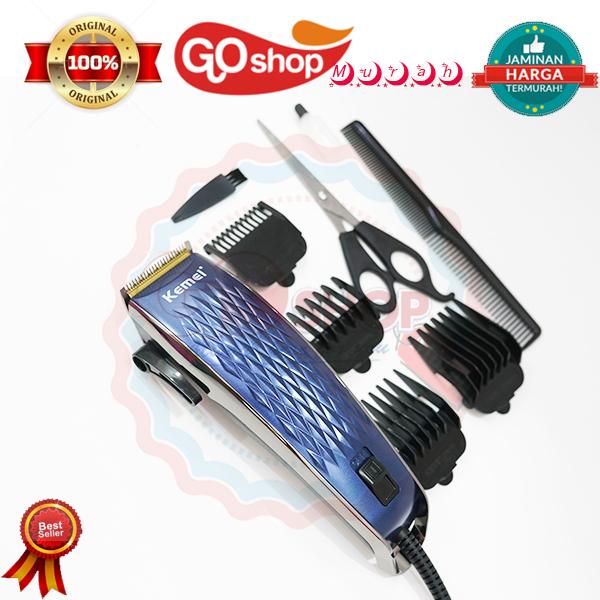 TERMURAH SE LAZADA Original Alat cukur Rambut KEMEI KM 4804 -BIRU