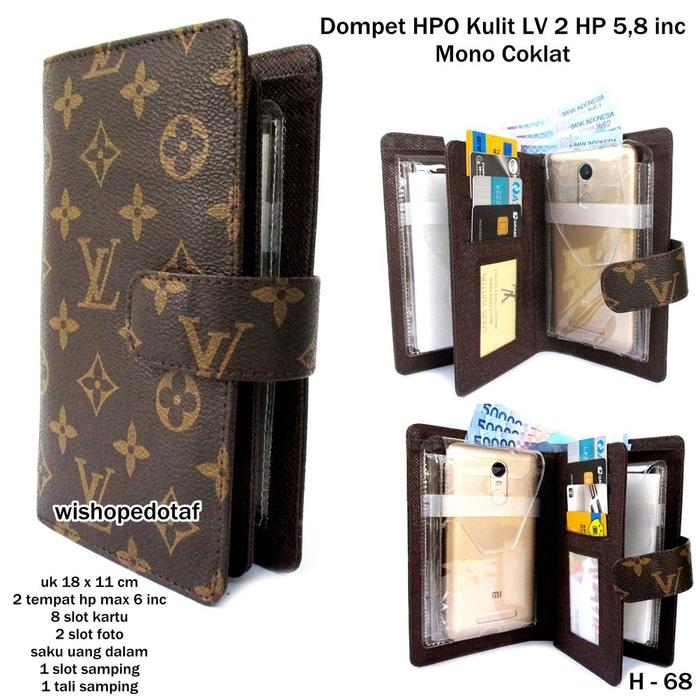 dompet hpo kulit lv 2 hp 5,8 inc monogram - Kw71aB