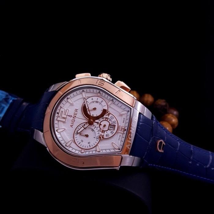Jam Tangan Pria Merk Aigner Palermo Type A37500 Leather Free Jne Yes