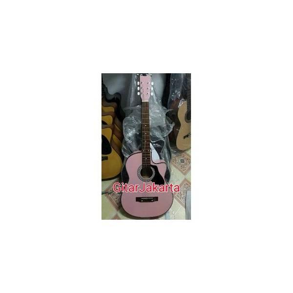 Gitar Akustik Pink Merk Yamaha Murah Jakarta Pemula