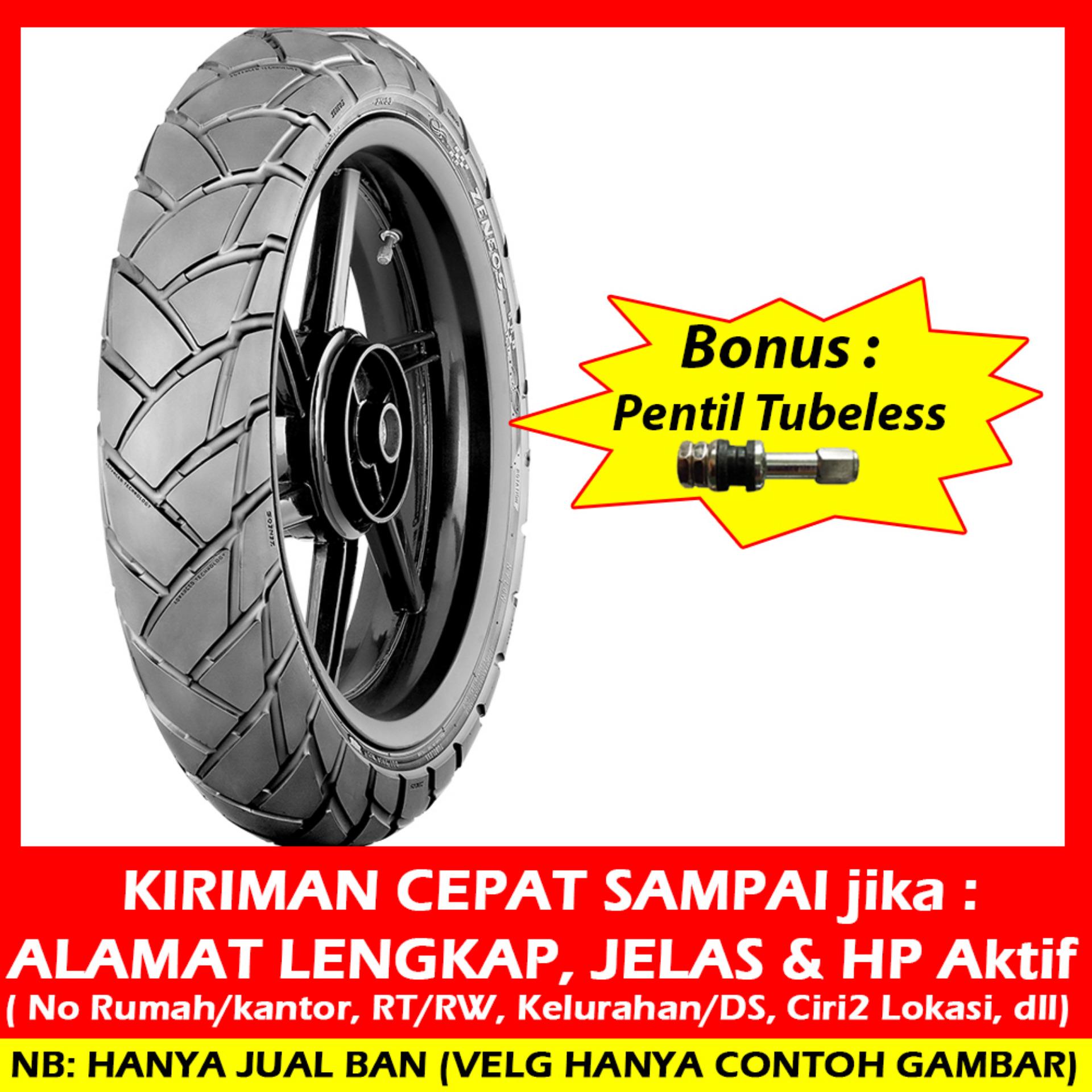 Zeneos Turino ZN 33 130/70 - 17 Ban Motor Tubeless Dual Purpose (Bonus Pentil Tubeless)