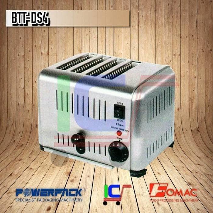 Mesin Panggang Roti Tawar 4 Lubang Bread Toaster Fomac BTT-DS4