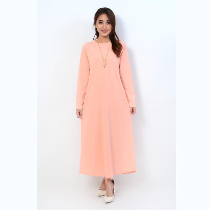 Best Seller Gamis Maksi Spandek Simpel Elegan