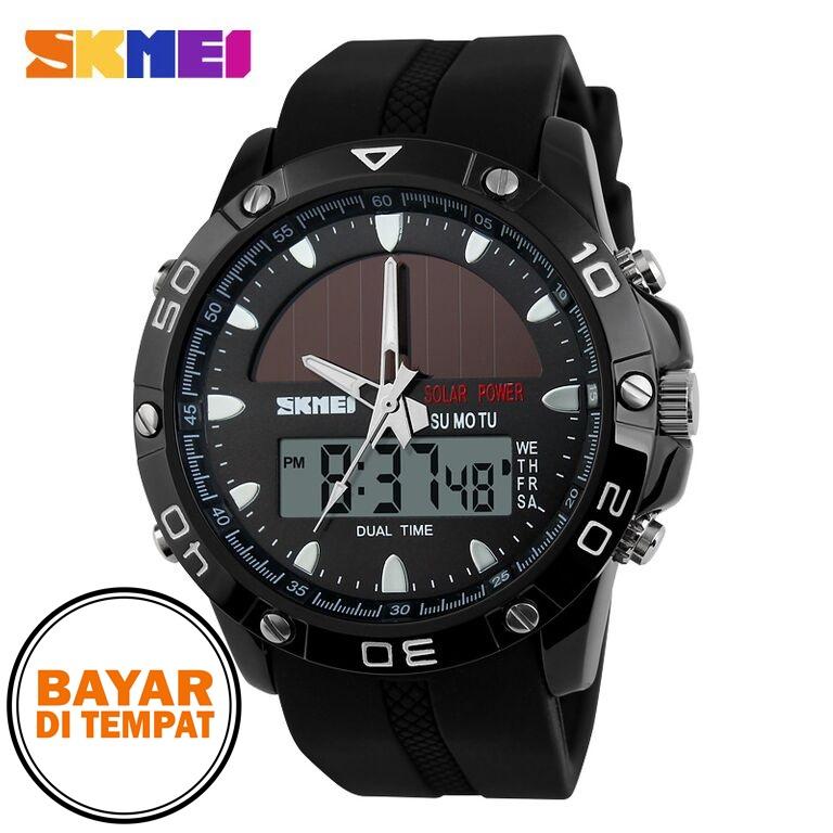 Rimas SKMEI Jam Tangan Analog Digital Pria - AD1064E - Black / Hitam / Gold / Emas / Silver / Perak - Jam Tangan Cowok Cowo Trendy Stylish Fashionable Berkualitas Original Keren Unik Kekinian