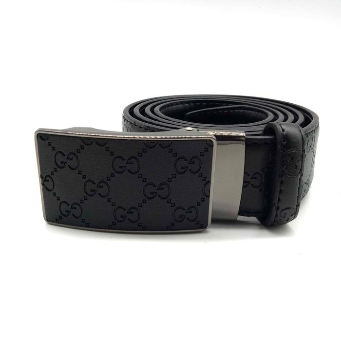IKAT PINGGANG KULIT PRIA SUPER GESPER SABUK GUCCI JEPIT original - praktis di gunakan