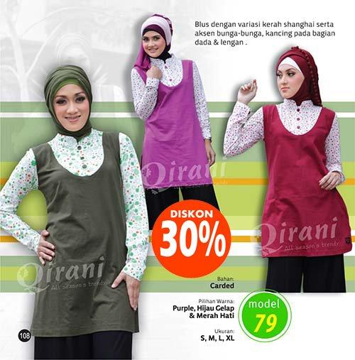 TUNIK QIRANI 79/ ATASAN PREMIUM/ ATASAN MUSLIM WANITA
