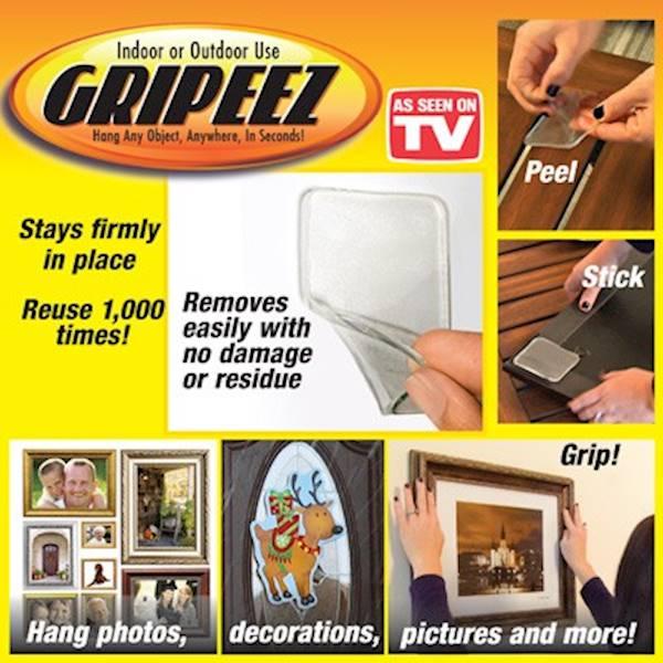 Gripeez (As Seen On Tv) Perekat Serba Guna Tanpa Meninggalkan Bekas