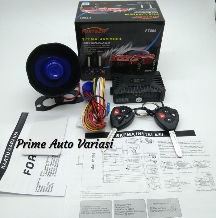 ALARM MOBIL FORTECH FT666 - ALARM KUNCI INNOVA - ALARM MOBIL T