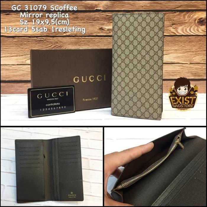 Dompet Gucci 31079 Scoffee Replica Dompet Pria Dompet Kulit Murah