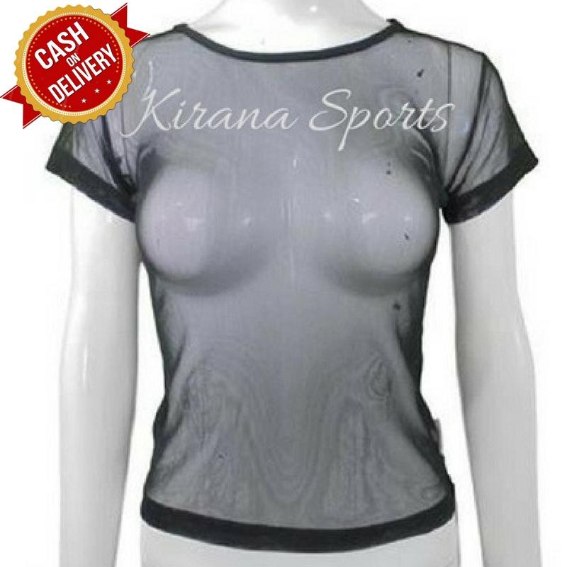 Kira Sports Pakaian Olahraga Wanita / Kaos Baju Senam Wanita / Atasan Tshirt Gym Fitness Tile Tulle Untuk Zumba Joging Yoga Lari Pilates Indoor Dalam Ruangan SPF108 - Bisa COD