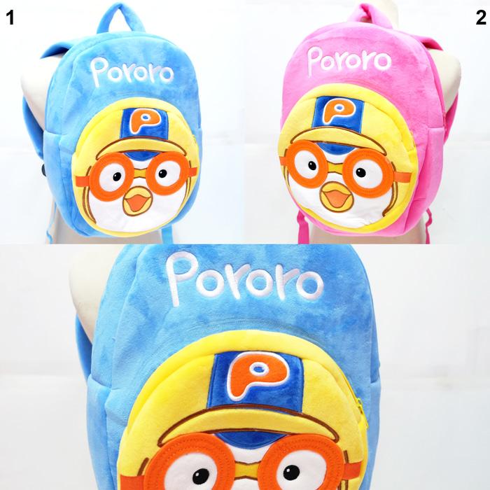 tas ransel anak boneka pororo pinguin animal 35cm impor jepang disney - hXBY4t