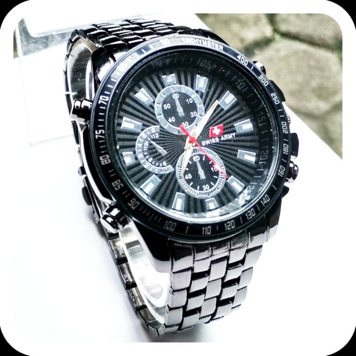 SWISS ARMY CHRONO_JAM TANGAN PRIA FORMAL SWISS ARMY CHRONO STAINLESS STELL