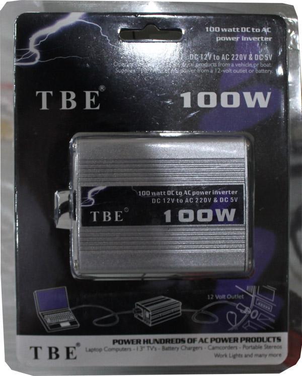 Jual Power Inventer DC 12V to AC 220V TBE 100 Watt with USB Port