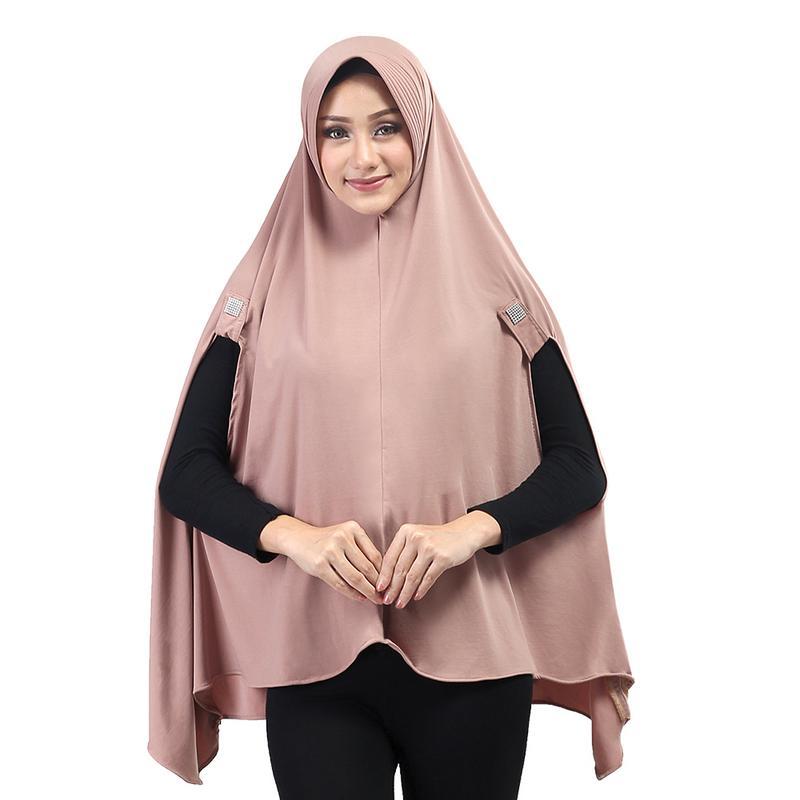 Inficlo SNY 519 Jilbab Syari - bahan spandex - Murah & berkualitas (coklat)