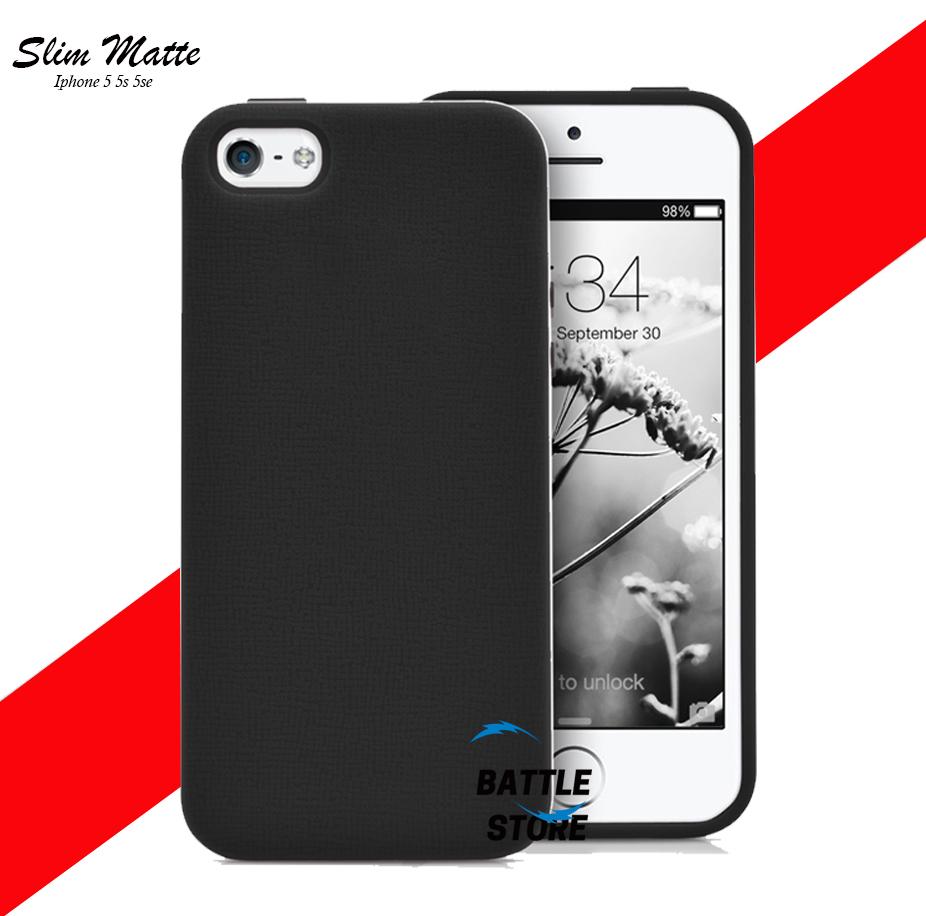 Silicone Soft Case Baby Skin For Apple Iphone 5/5s Case Luxury Matte Cover For Apple Iphone 5/5s - Black