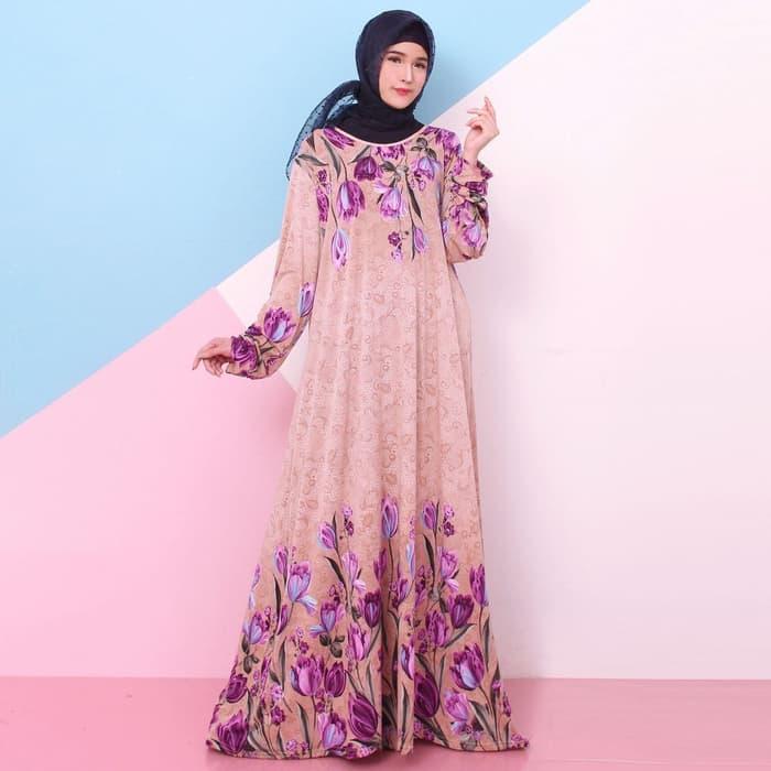 baju Gamis Wanita Jersey Jumbo XXL & 4L 6808 / 6813