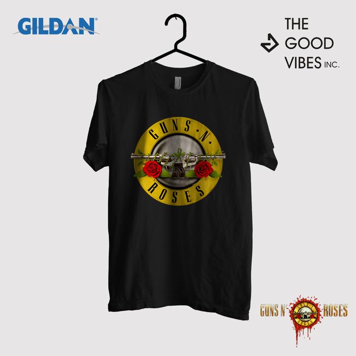 Kaos Band Guns And Roses Original Gildan - Logo III