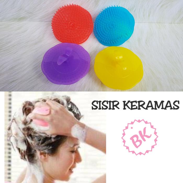 TIDAK BISA PILIH WARNA / MOTIF - Sisir Bulat Keramas / Sisir Salon / Perawatan Rambut