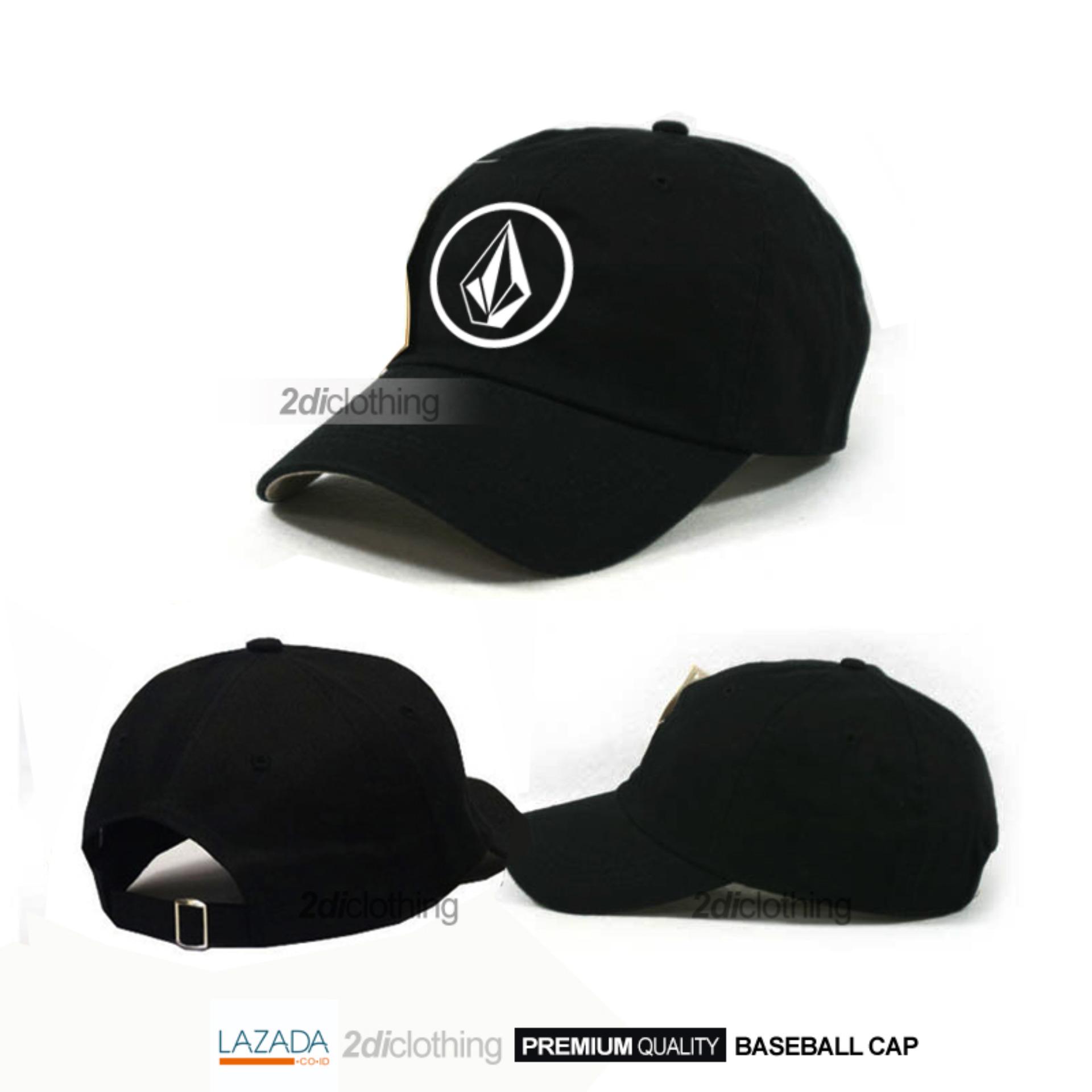 Topi baseball distro volcom black premium