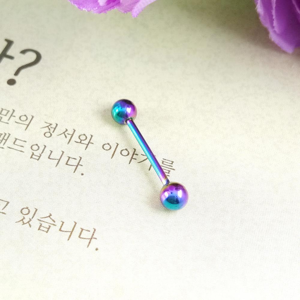 Anneui - BP0085 - anting piercing tusuk model korea - Rainbow