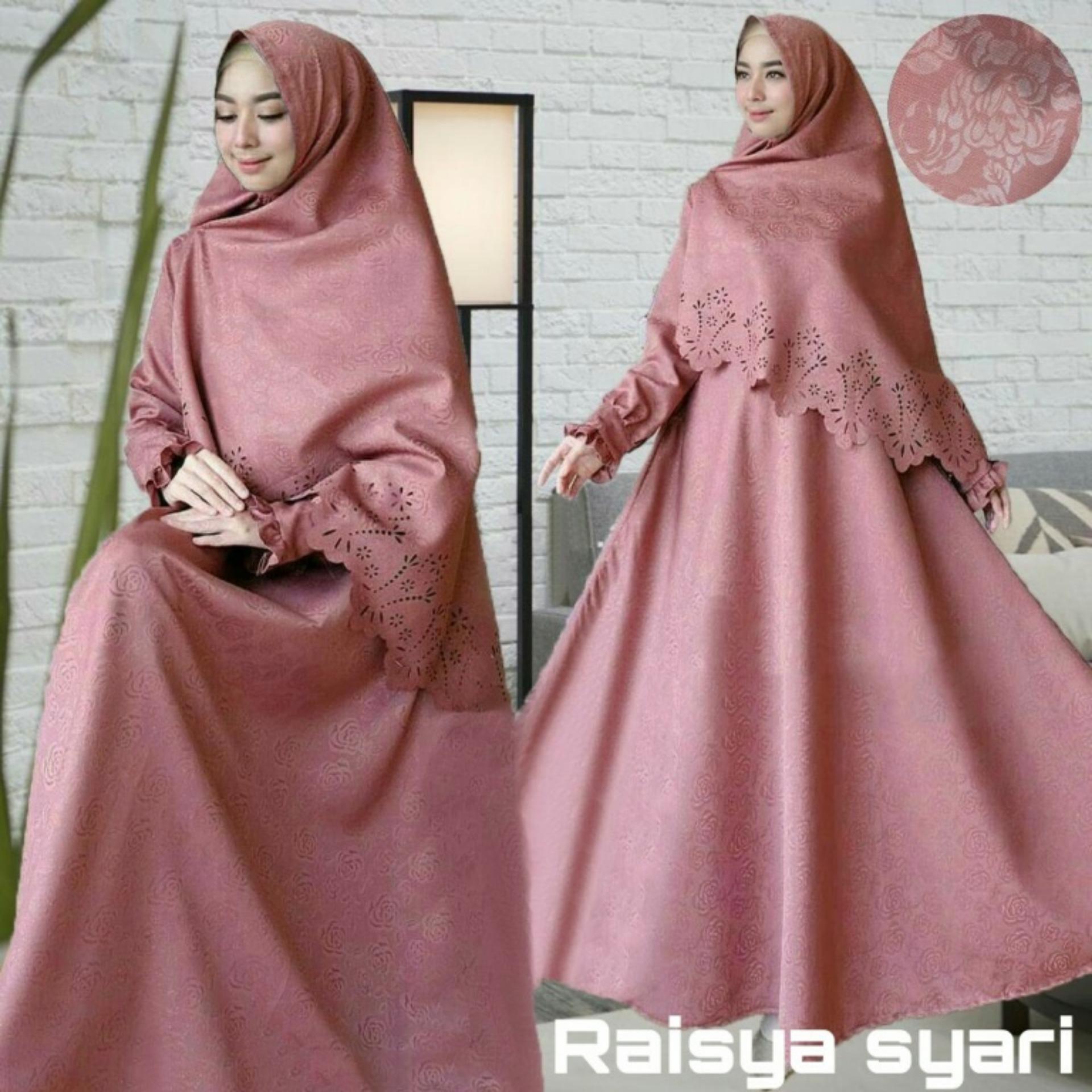 DRESS MUSLIM RAISYA BALOTELI LASER Dress Gamis 1 SET BERGO GROSIRAN TANAH ABANG