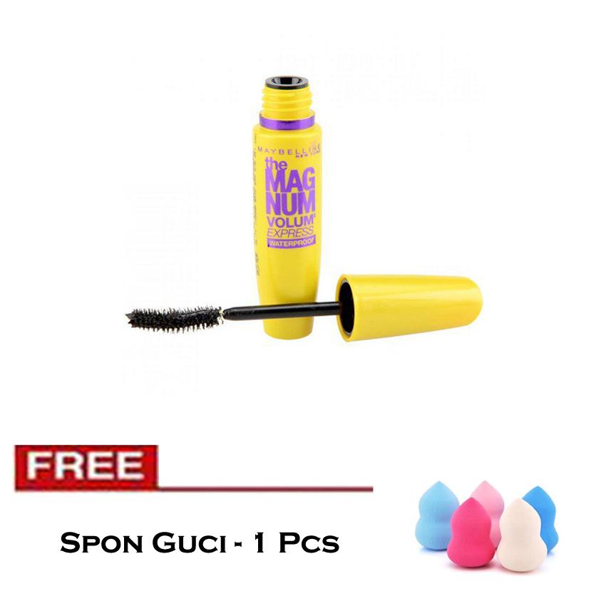 Maskara The Magnum Volume Express China + Free Spon Guci - 1 Pcs Maskara The Magnum Volume Express China + Free Spon Guci - 1 Pcs