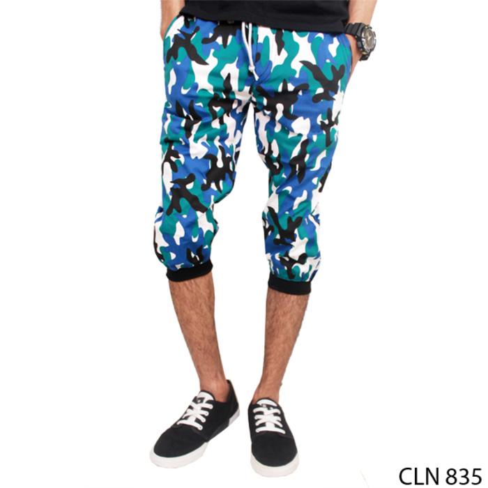 Celana Model Abri Stretch Loreng Biru Kombinasi CLN 835