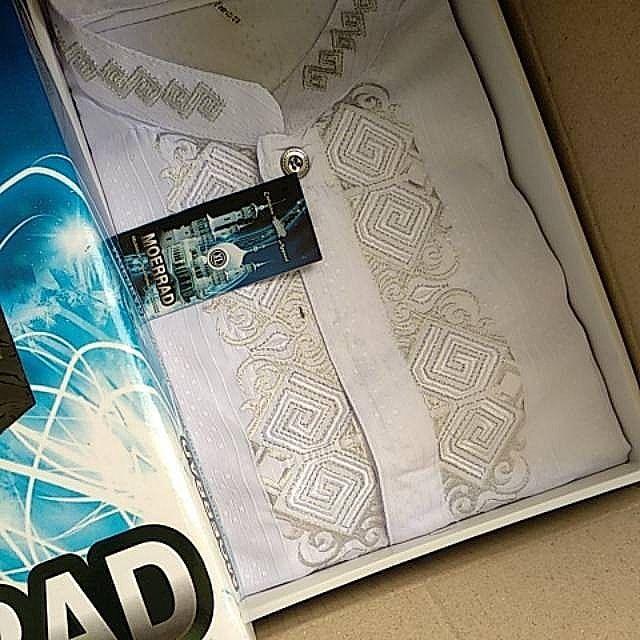 Baju Kokoh Pria Putih Termurah Di Lazada - Kemeja Muslim Lengan Panjang Termurah - BONUS DUS EXCLUSIVE