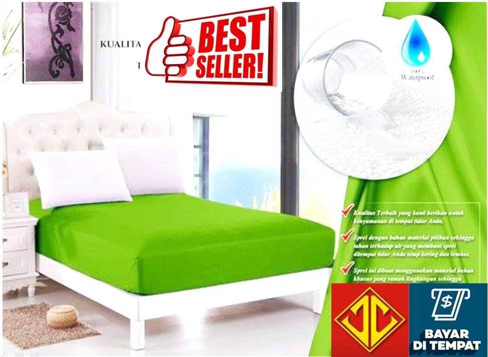 sprei waterproof anti air jaxine(sprei only)-hijau lime