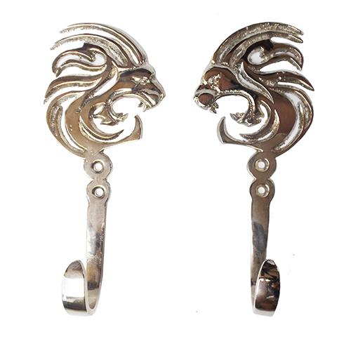 14cm Gantungan Baju Pakaian Kapstok Kuningan - Leo / Polished Nickle