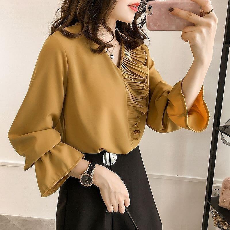 Baju Original SF MARINA Blouse Atasan Blus Modern Baju Tunik Termurah Modern Panjang Hijab Fashion Perempuan Casual Pakaian Wanita Terbaru Tahun 2018