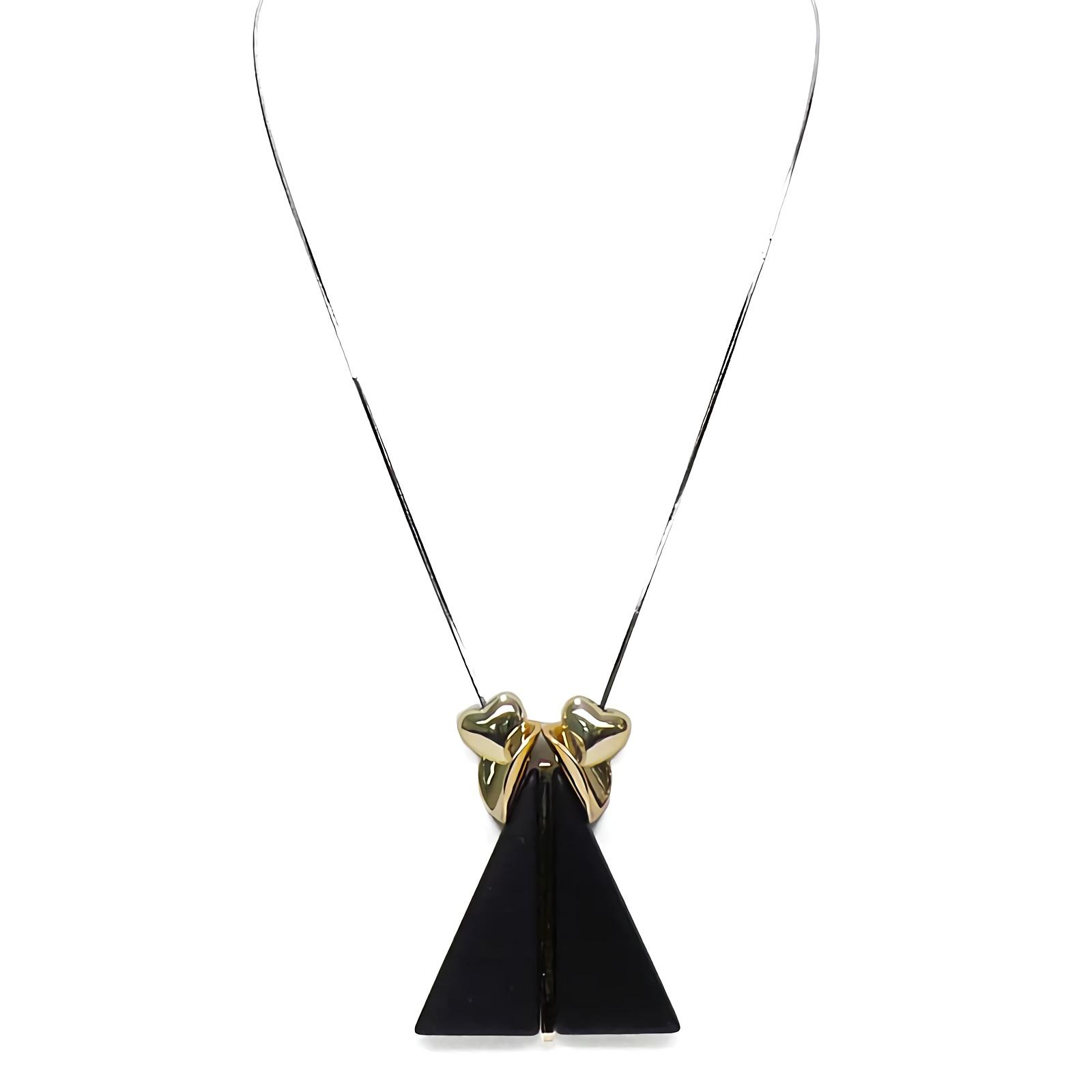 OFASHION Aksesoris Kalung CA-180314-K005 Necklace Fashion Xuping Jewelry Hitam Hitam