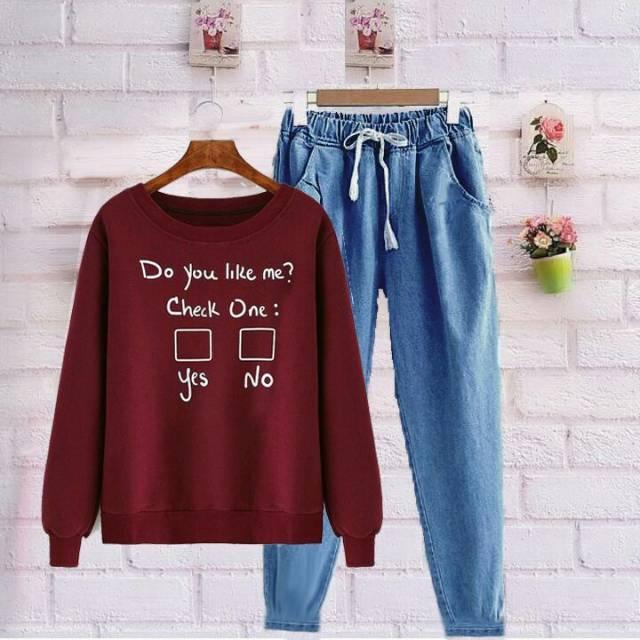 Damai Fashion - baju Setelan wanita DO YOU LIKE - murah tanah abang