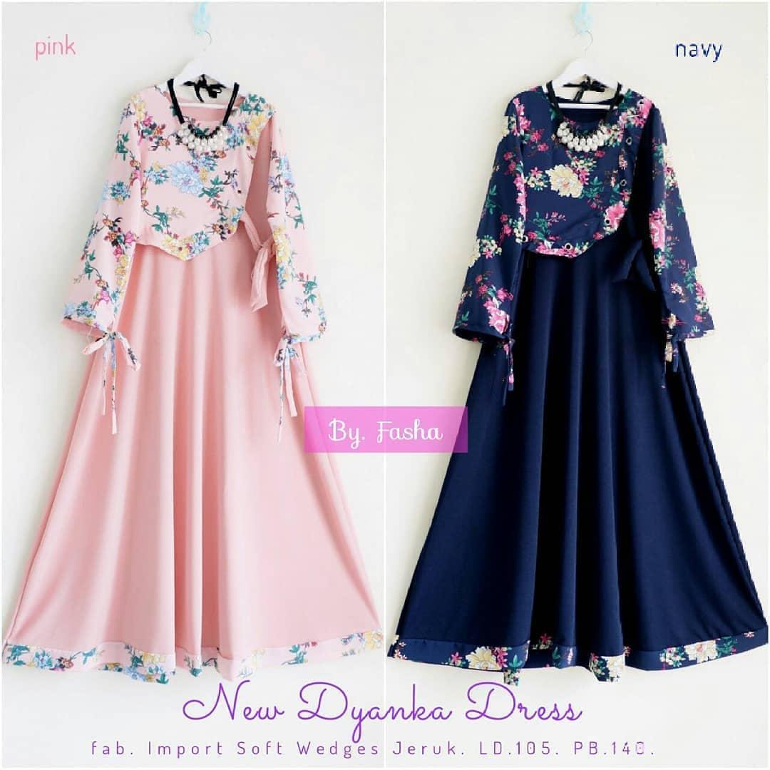 Baju Gamis New Dyanka Dress Muslimah