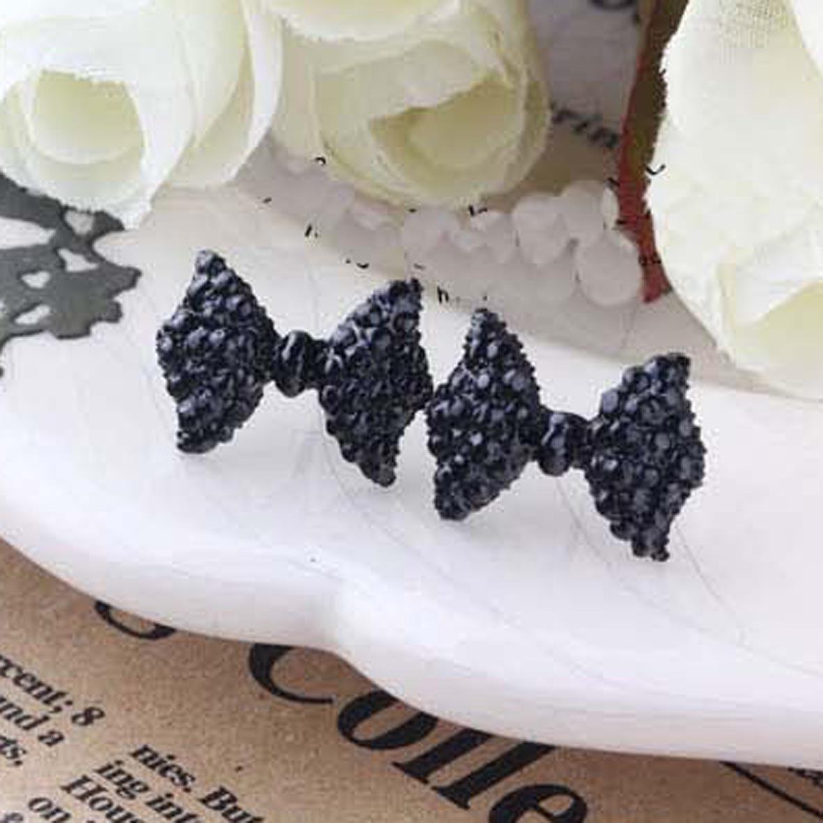 anting pita berlian / diamond bow earrings JAN016