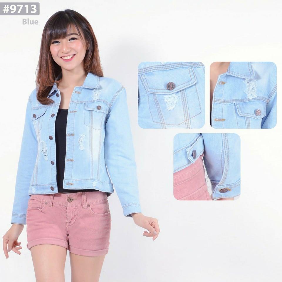 tokolobo jaket jeans wanita sobek